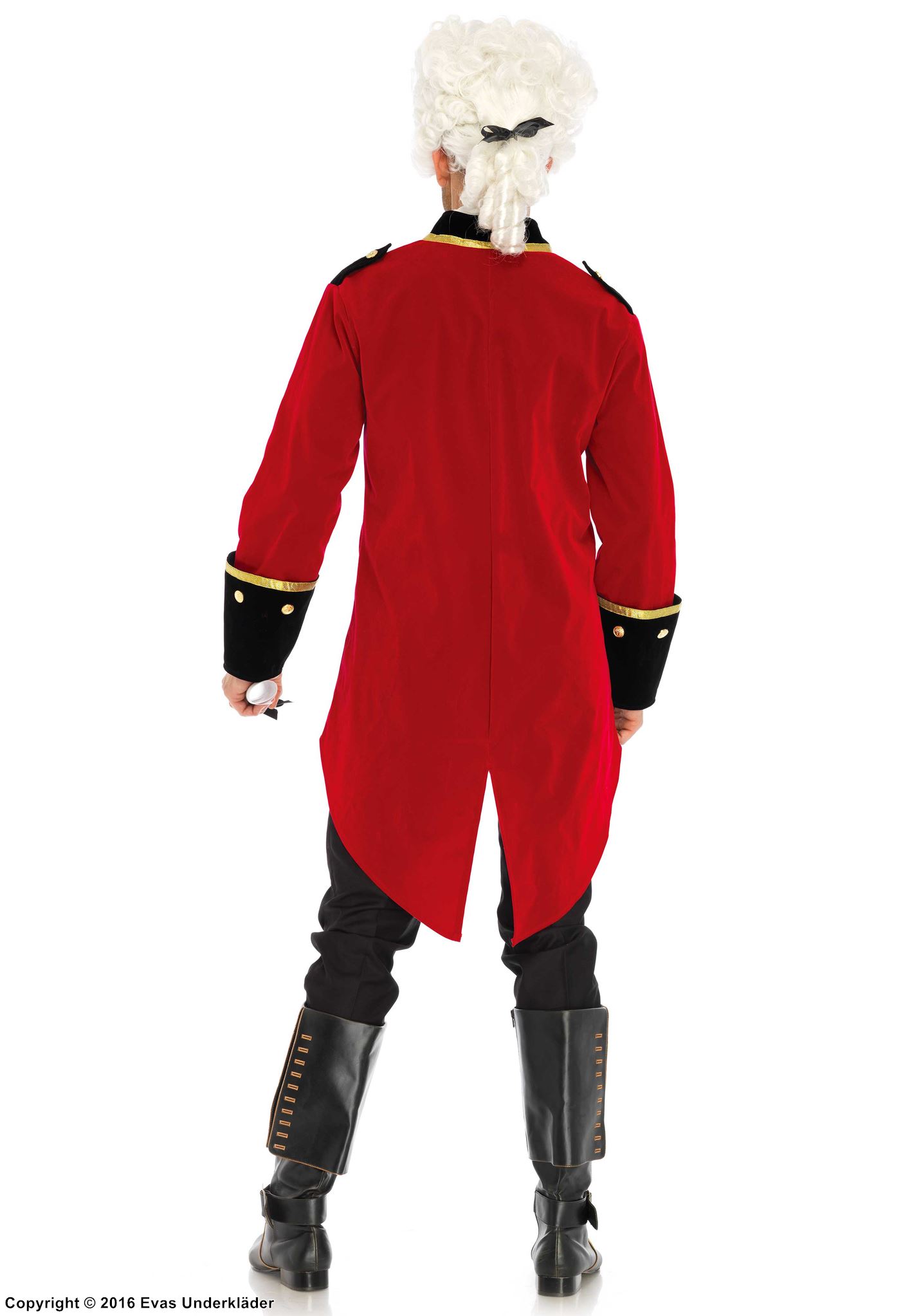 British red coat soldier, costume coat, buttons
